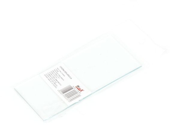 Staklo za masku za varenje 110X50X1,5mm belo