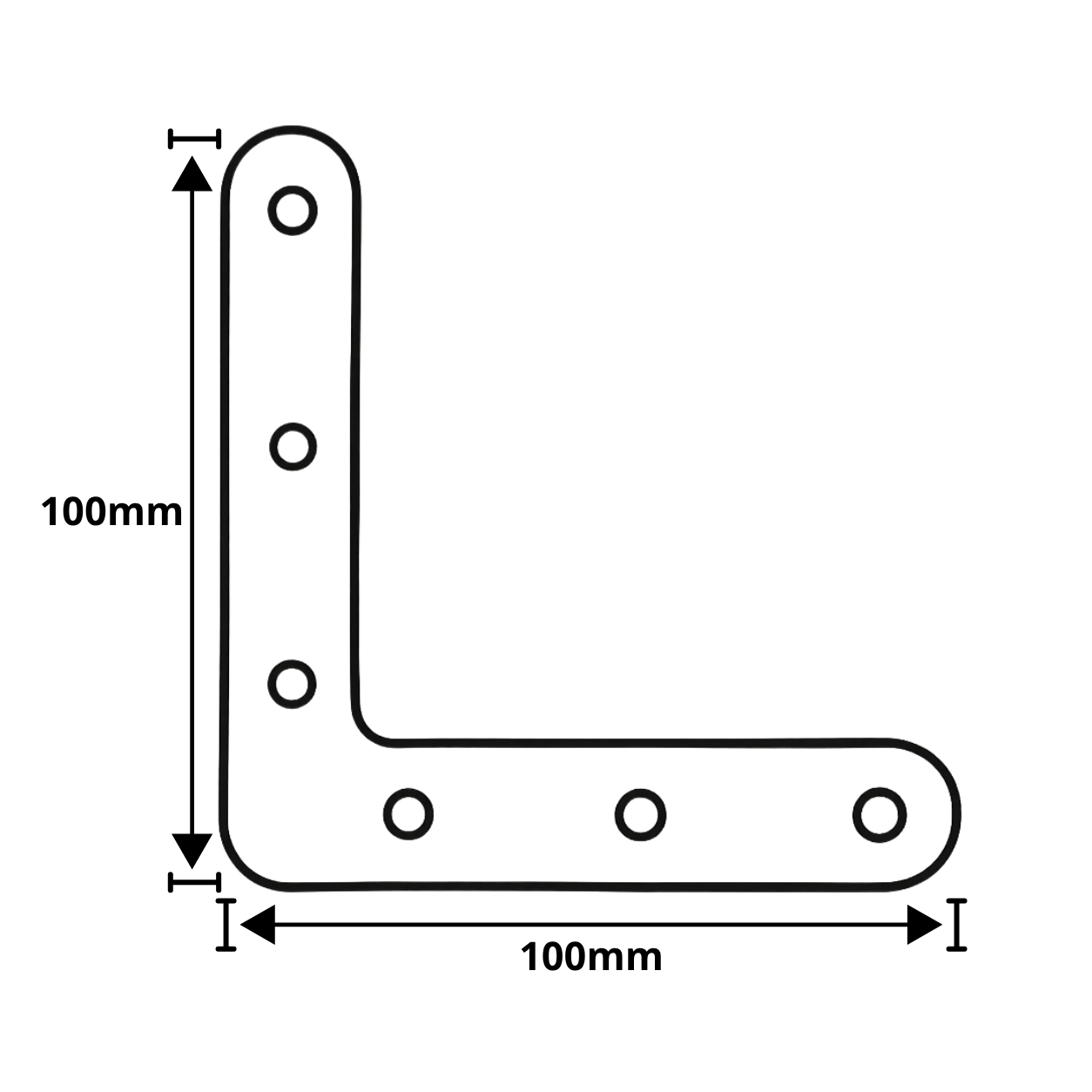 Ugaonik 100x100mm - Image 2