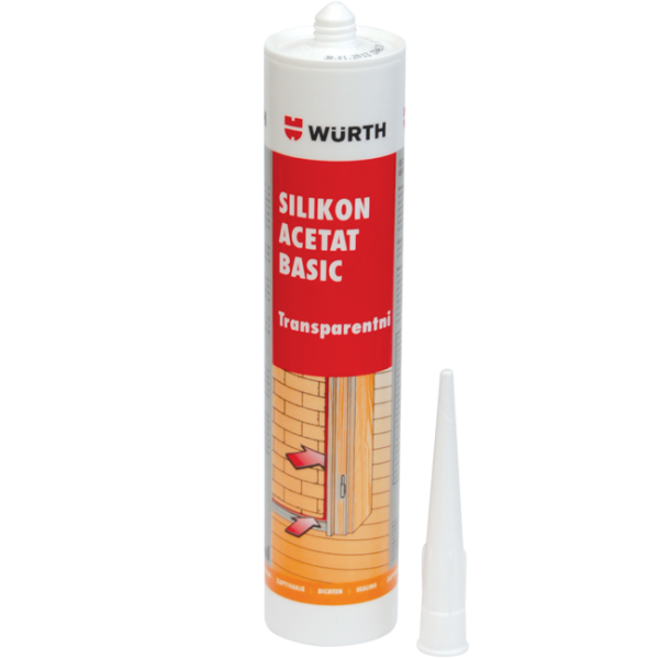 Silikon Wurth acetat basic transparentni 280ml