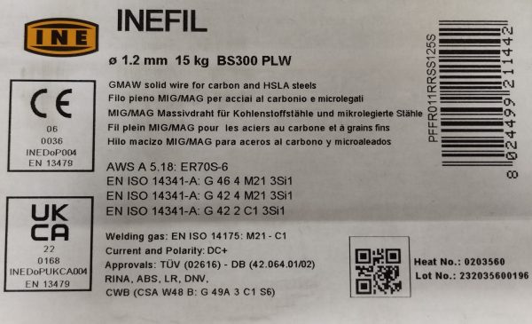 Žica za CO2 1.2mm 15kg INE - Image 3