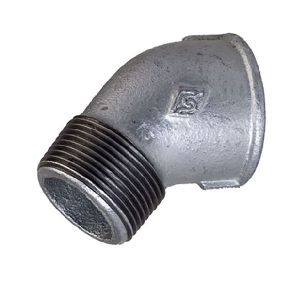 Koleno pocinkovano 3/4″ 45 mf boš
