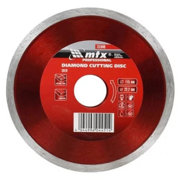 Rezna ploča za građevinske materijale 115x22,2mm Tolsen (76722) - Image 2