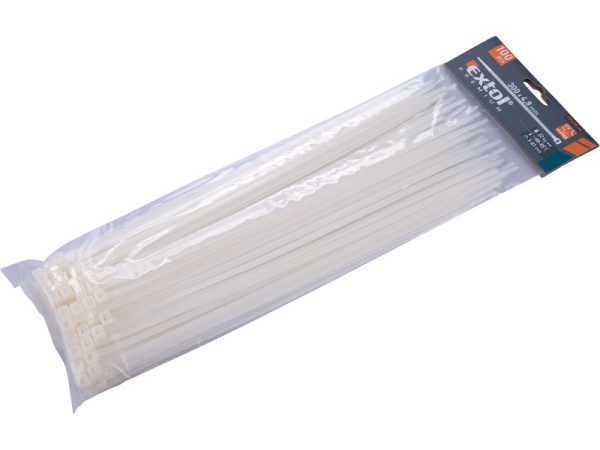 Vezice pvc bele 300x4,8mm