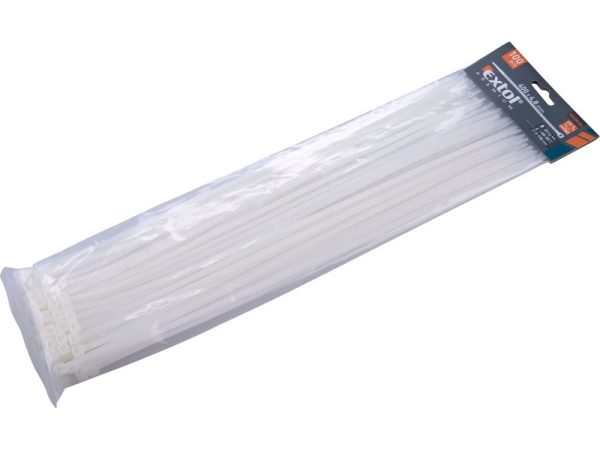 Vezice pvc bele 400x4,8mm
