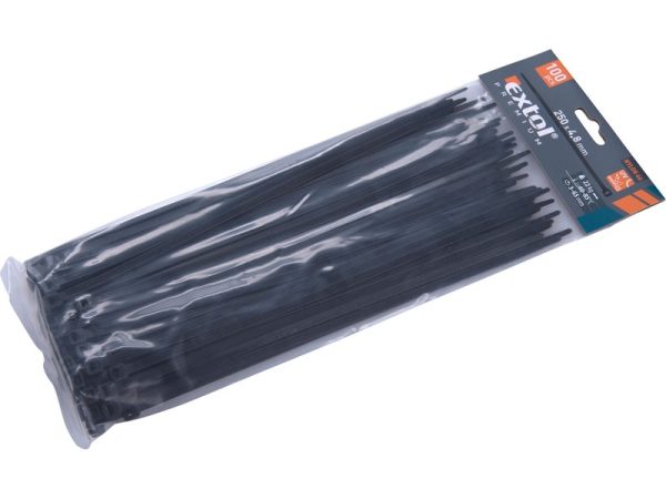 Vezice pvc crne 250x4,8mm