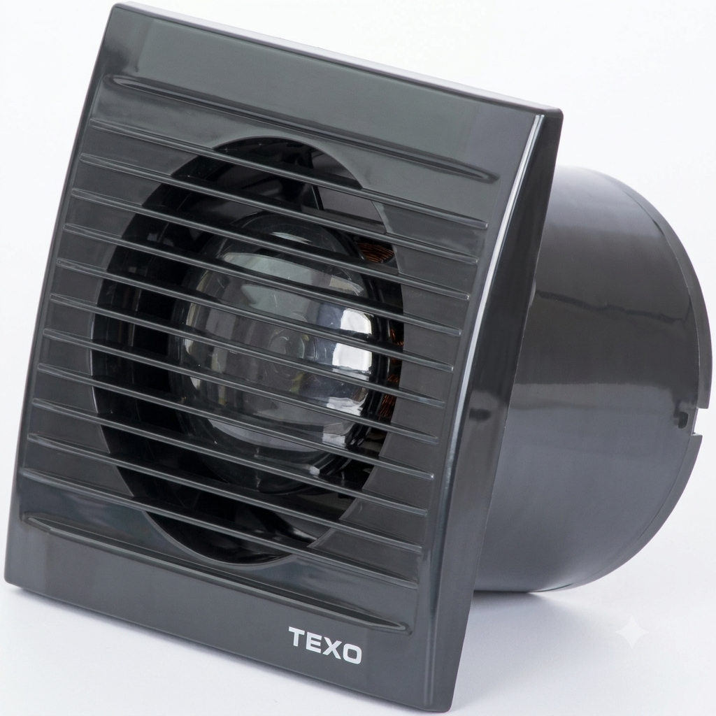 Texo Elite ventilator FI120 sa klapnom crni V020