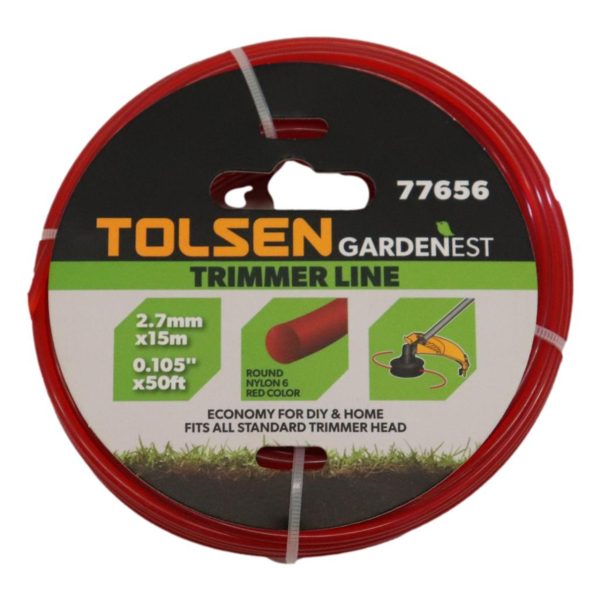 Najlon za trimer 2,7mm x 15m Tolsen (77656)