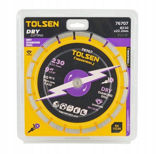 Rezna ploča za građevinske materijale 230x22,2mm Tolsen (76707)