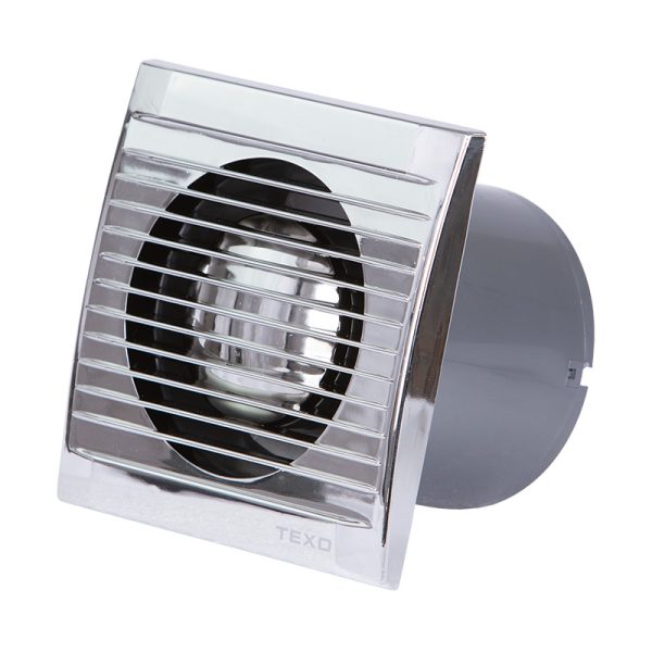 Ventilator sa klapnom fi-100mm hromiran Texo Elite V02001/CHR