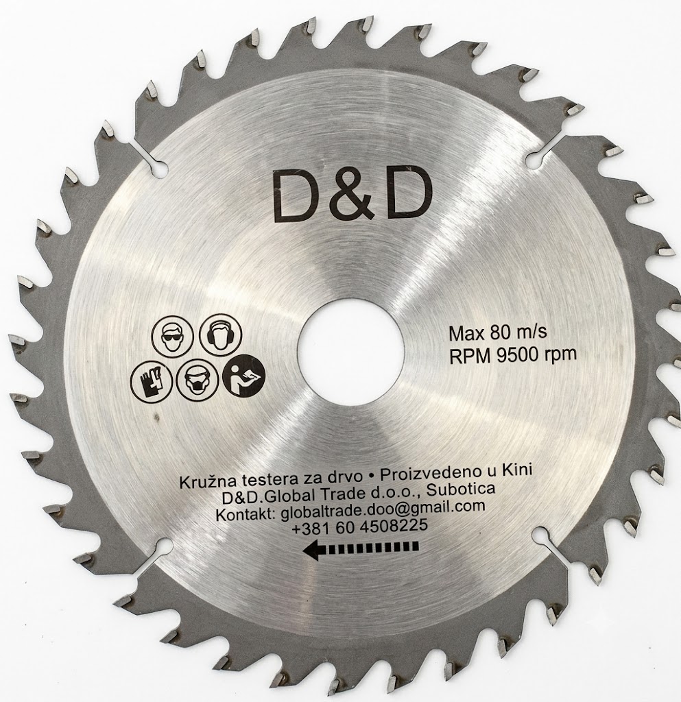 List testere za drvo vidija 125×22,2mm 40T (4606060)