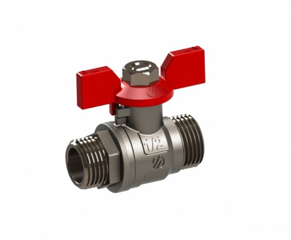 Kugla ventil hromirana MM 1/2 " (leptir)