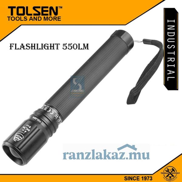 Led baterijska lampa sa funkicijom zumiranja 38.5mmx212mm Tolsen(60035)