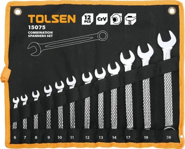 Kombinovani ključevi 12-delni set Tolsen (15075) 6-22mm