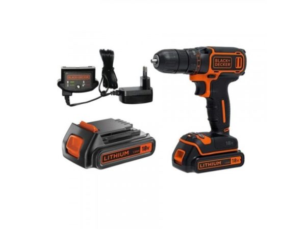 Aku bušilica odvijač 18V, 2x1.5Ah Black&Decker BCDC18HTSA