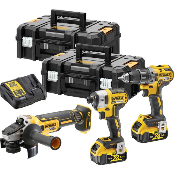 Aku set alata brusilica, šrafilica i udarni odvijač DeWalt DCK384P2T