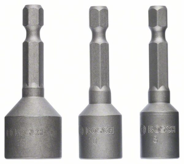 Nasadni ključevi 3-delni, paket, Bosch 2608551078