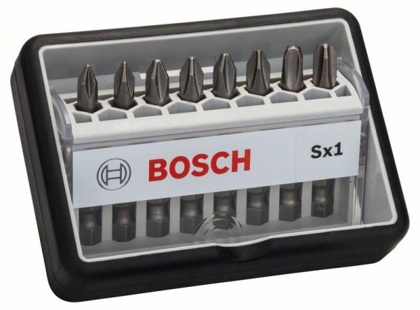 Set bitova odvrtača Robust Line Sx ekstra tvrdi, 8-delni, 49 mm, Bosch 2607002556