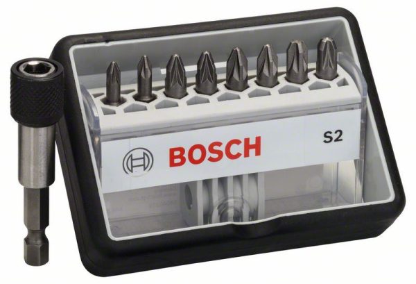 Set bitova odvrtača Robust Line S ekstra tvrdi, 25 mm, 8+1-delni, Bosch 2607002561