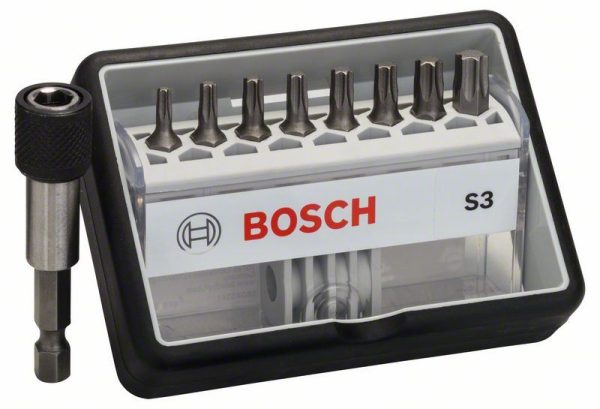 Set Robust Line bitova odvrtača S ekstra tvrdi, 8+1-delni, 25 mm, Bosch 2607002562