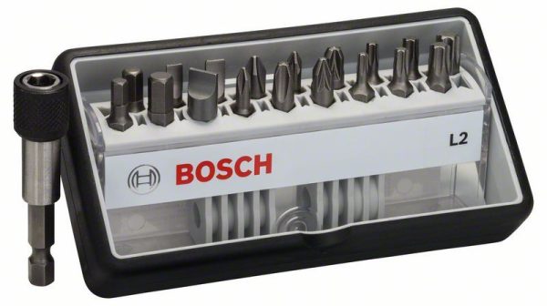 Set Robust Line bitova odvrtača L ekstra tvrdi, 18+1-delni, 25 mm, Bosch 2607002568