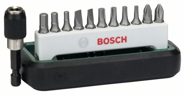 Set bitova odvrtača Standard 12-delni, mešani (S, PH, PZ, HEX, T), Bosch 2608255995