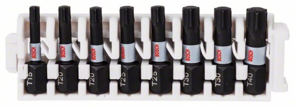 Set nastavaka za odvrtače Impact Control, 8-delni, 1xT15;2xT20;2xT25;2xT30;1xT40, Bosch 2608522322